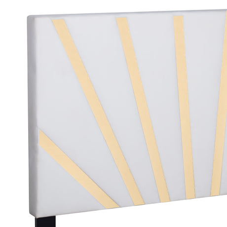 Nico White King Platform Bed from Happy Homes - Luna Furniture