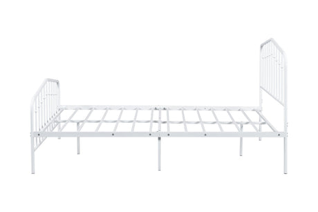 Nicoli White Full Metal Bed from Furniture of America - Luna Furniture