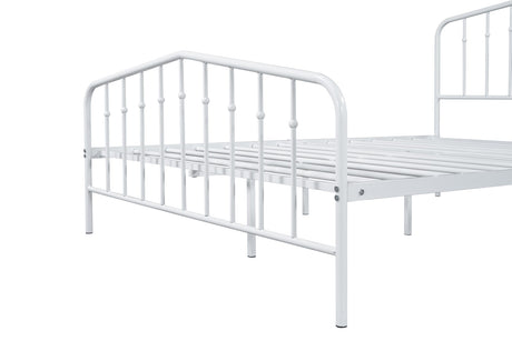 Nicoli White Full Metal Bed from Furniture of America - Luna Furniture