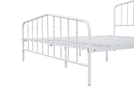 Nicoli White Full Metal Bed from Furniture of America - Luna Furniture