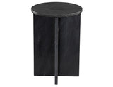 Niki Solid Black Marquina Marble Accent Table from Steve Silver - Luna Furniture