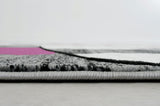 Niksar Gray/Purple Area Rug from Furniture of America - Luna Furniture
