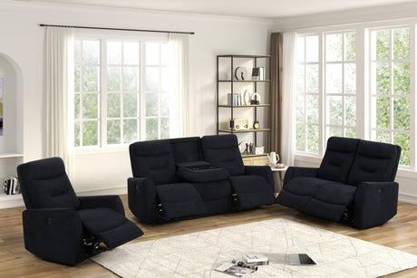 Nina Black 3-Piece Power Reclining Set from Happy Homes - Luna Furniture