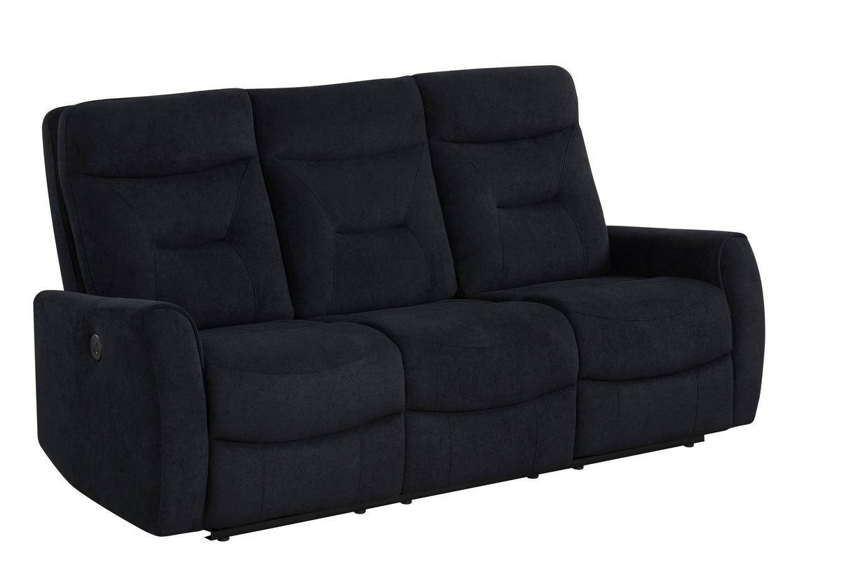 Nina Black 3-Piece Power Reclining Set from Happy Homes - Luna Furniture