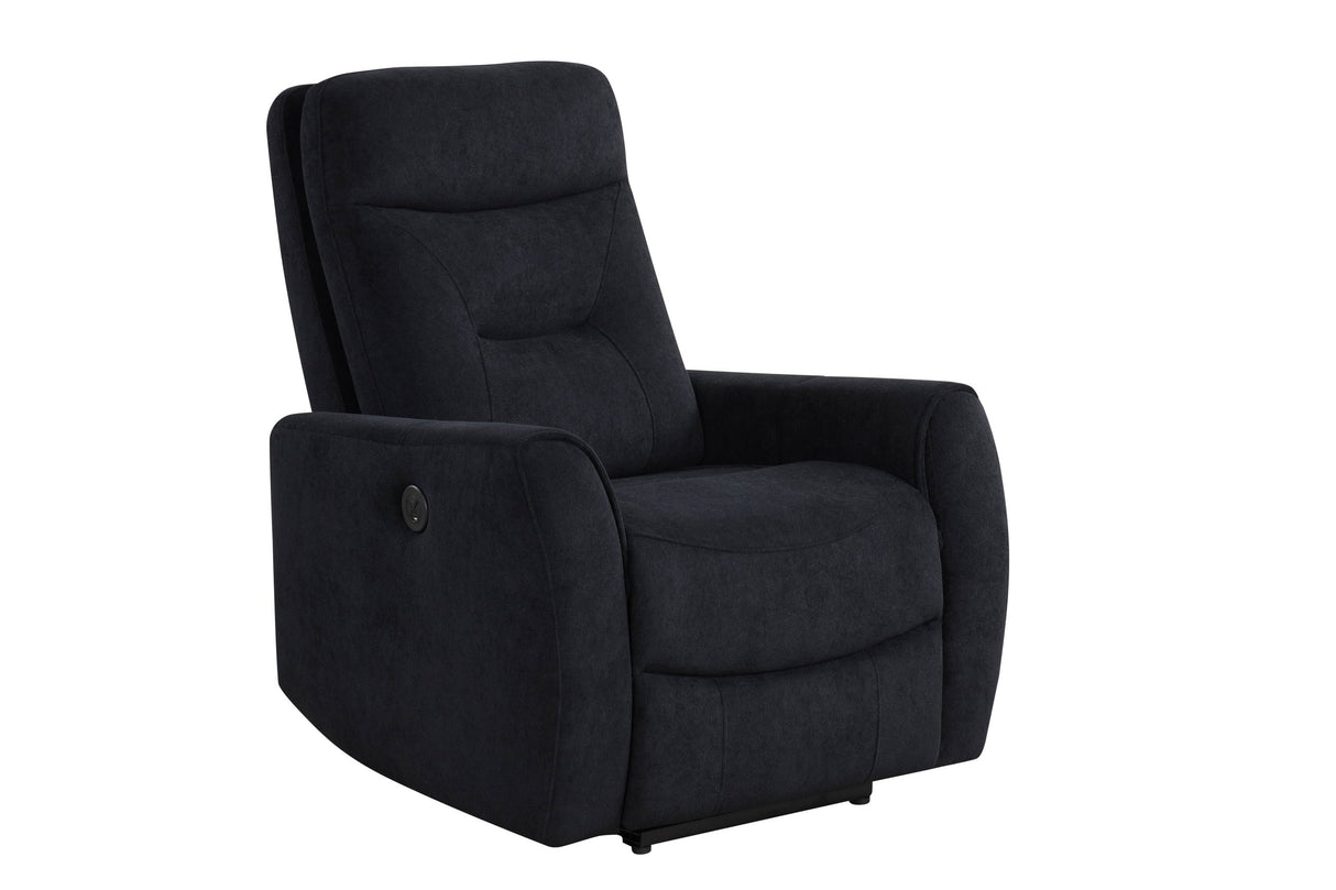 Nina Black 3-Piece Power Reclining Set from Happy Homes - Luna Furniture