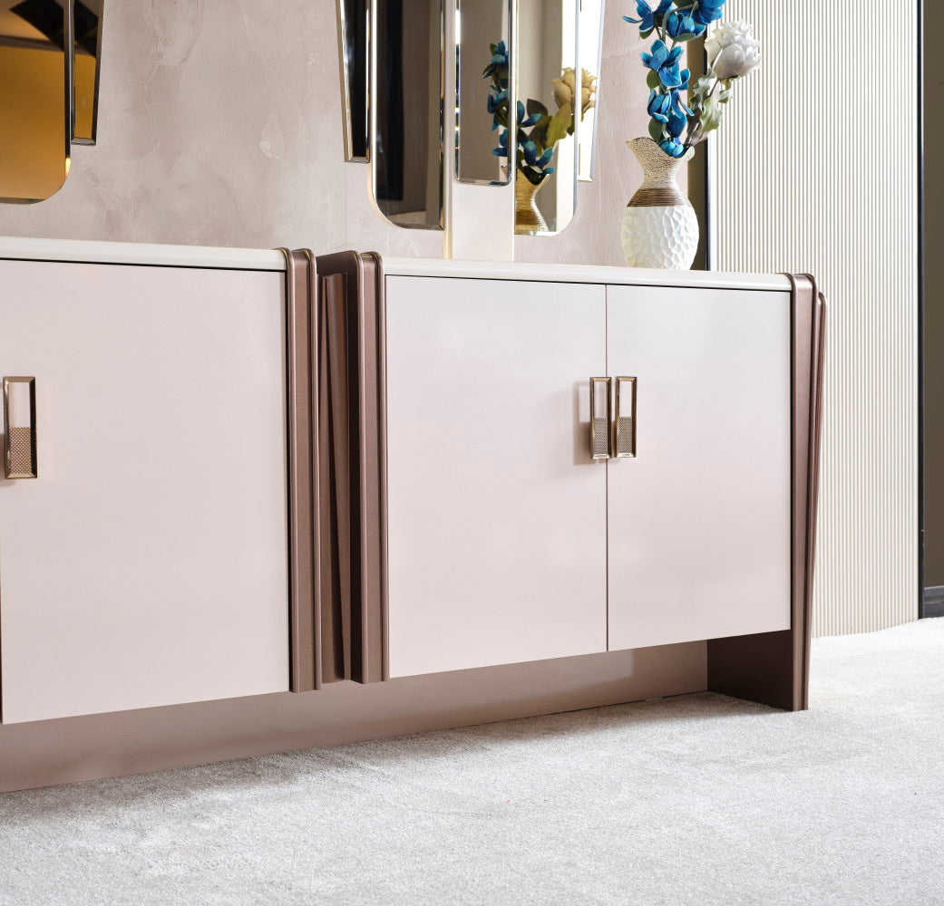 Nirvana Consol With Mirror from Furnia - Luna Furniture