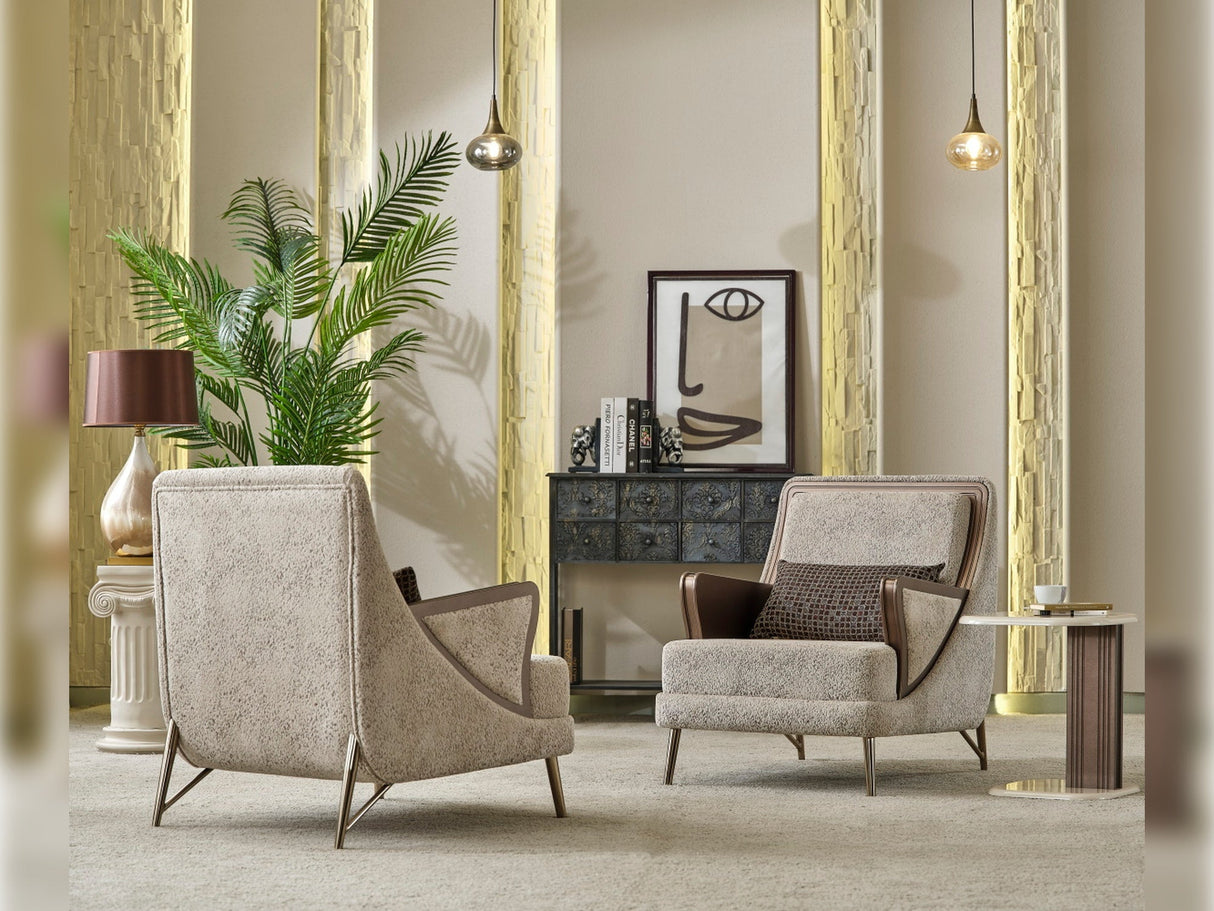 Nirvana Chair in Beige from Furnia - Luna Furniture