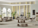 Nirvana 4-pieces (2 Four Seat Sofa & 2 Chair) Livingroom Set in Beige from Furnia - Luna Furniture