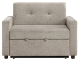 Noah Brown Convertible Sleeper Chair-and-a-Half from Steve Silver - Luna Furniture