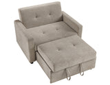 Noah Brown Convertible Sleeper Chair-and-a-Half from Steve Silver - Luna Furniture