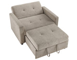 Noah Brown Convertible Sleeper Chair-and-a-Half from Steve Silver - Luna Furniture