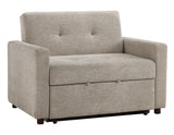 Noah Brown Convertible Sleeper Chair-and-a-Half from Steve Silver - Luna Furniture