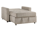 Noah Brown Convertible Sleeper Chair-and-a-Half from Steve Silver - Luna Furniture