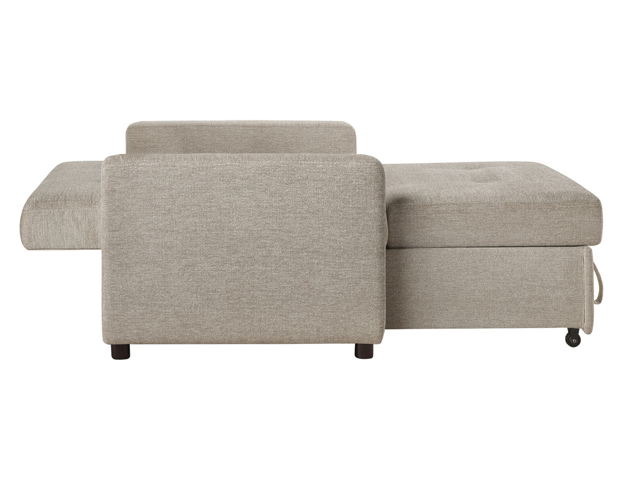 Noah Brown Convertible Sleeper Chair-and-a-Half from Steve Silver - Luna Furniture