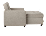 Noah Brown Convertible Sleeper Chair-and-a-Half from Steve Silver - Luna Furniture