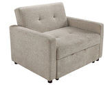 Noah Brown Convertible Sleeper Chair-and-a-Half from Steve Silver - Luna Furniture