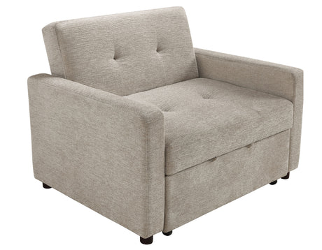 Noah Brown Convertible Sleeper Chair-and-a-Half from Steve Silver - Luna Furniture