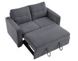 Noah Convertible Sleeper Loveseat, Gray from Steve Silver - Luna Furniture