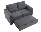 Noah Convertible Sleeper Loveseat, Gray from Steve Silver - Luna Furniture