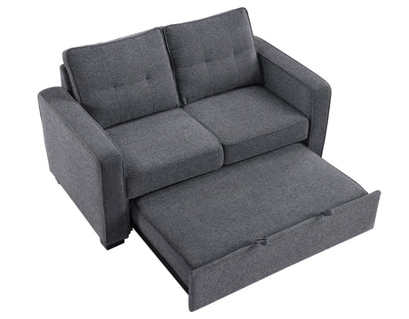 Noah Convertible Sleeper Loveseat, Gray from Steve Silver - Luna Furniture