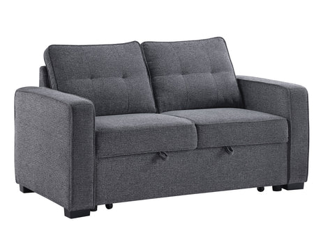Noah Convertible Sleeper Loveseat, Gray from Steve Silver - Luna Furniture