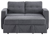 Noah Convertible Sleeper Loveseat, Gray from Steve Silver - Luna Furniture