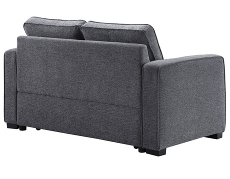 Noah Convertible Sleeper Loveseat, Gray from Steve Silver - Luna Furniture