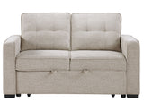 Noah Convertible Sleeper Loveseat, Tan from Steve Silver - Luna Furniture