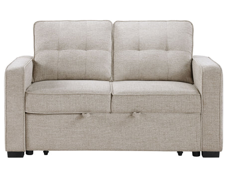 Noah Convertible Sleeper Loveseat, Tan from Steve Silver - Luna Furniture