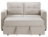 Noah Convertible Sleeper Loveseat, Tan from Steve Silver - Luna Furniture
