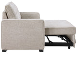 Noah Convertible Sleeper Loveseat, Tan from Steve Silver - Luna Furniture
