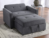 Noah Gray Convertible Sleeper Chair-and-a-Half from Steve Silver - Luna Furniture