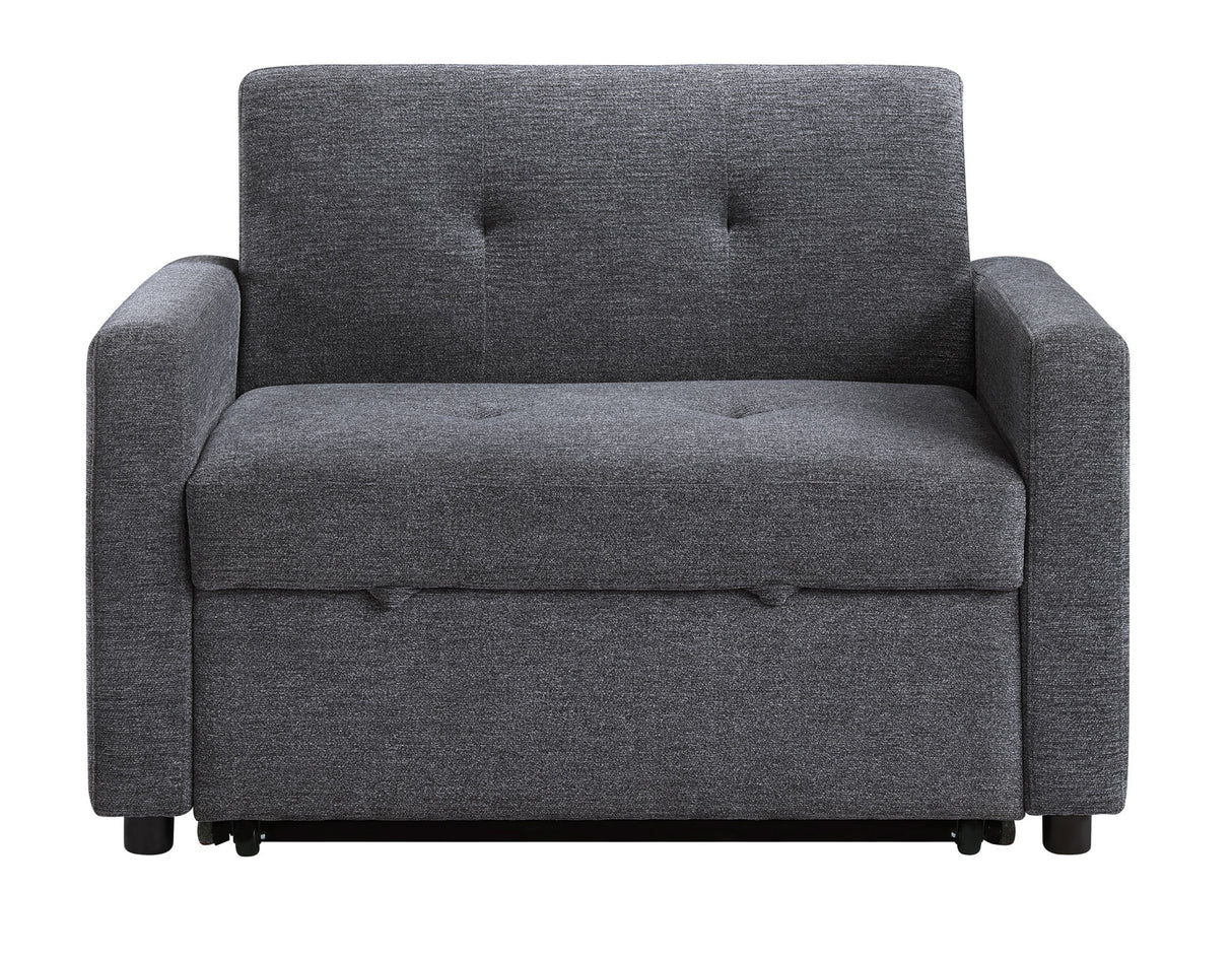 Noah Gray Convertible Sleeper Chair-and-a-Half from Steve Silver - Luna Furniture