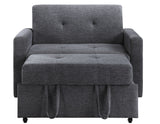 Noah Gray Convertible Sleeper Chair-and-a-Half from Steve Silver - Luna Furniture