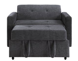 Noah Gray Convertible Sleeper Chair-and-a-Half from Steve Silver - Luna Furniture