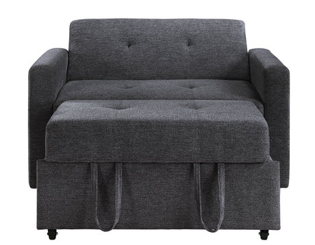 Noah Gray Convertible Sleeper Chair-and-a-Half from Steve Silver - Luna Furniture