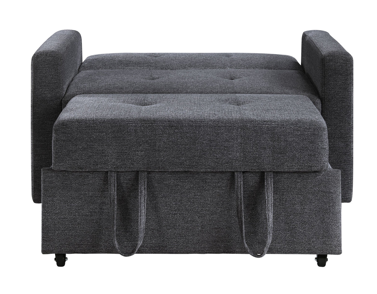 Noah Gray Convertible Sleeper Chair-and-a-Half from Steve Silver - Luna Furniture