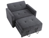 Noah Gray Convertible Sleeper Chair-and-a-Half from Steve Silver - Luna Furniture
