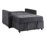 Noah Gray Convertible Sleeper Chair-and-a-Half from Steve Silver - Luna Furniture