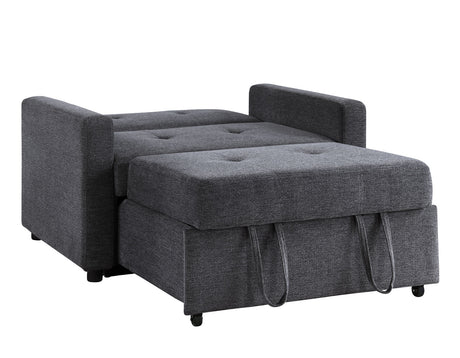Noah Gray Convertible Sleeper Chair-and-a-Half from Steve Silver - Luna Furniture