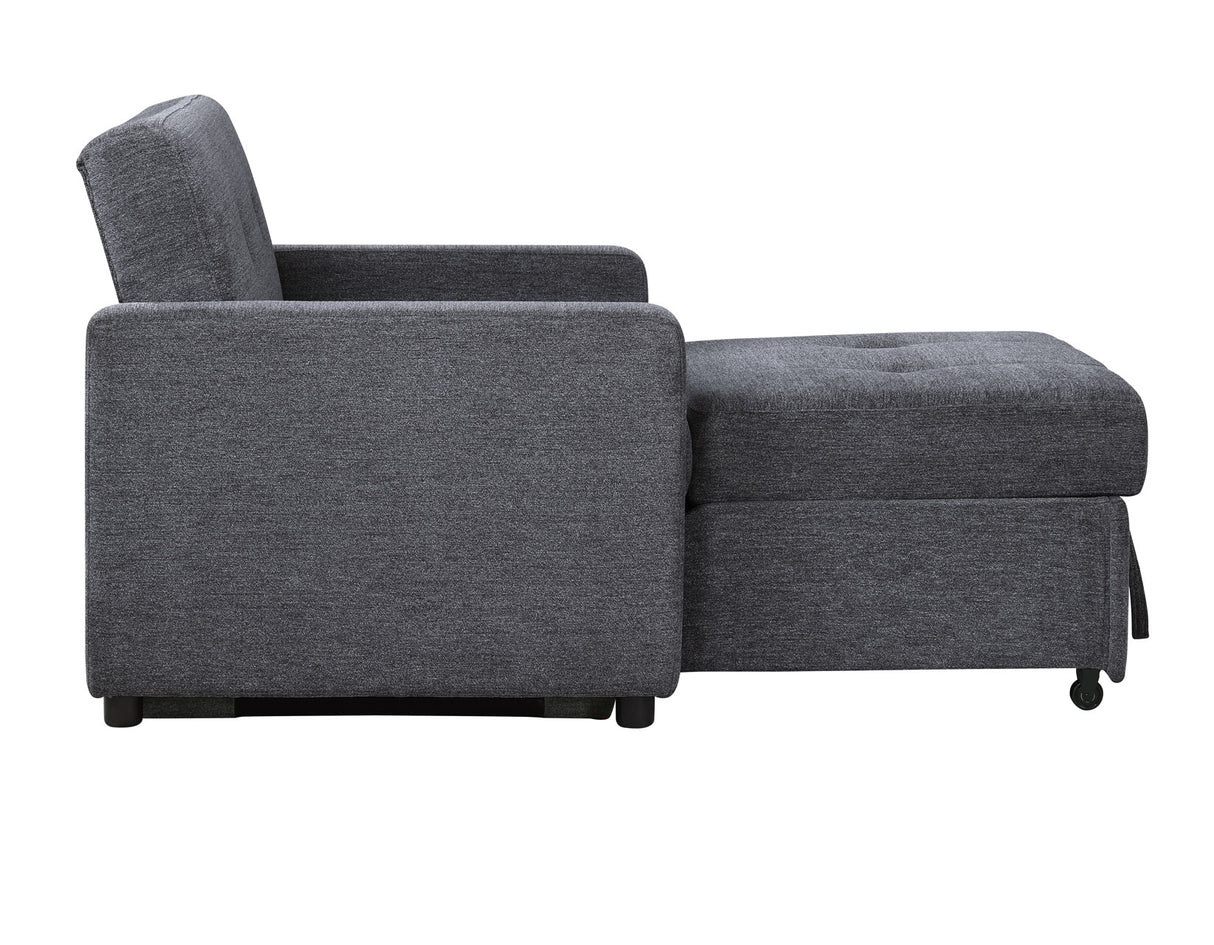 Noah Gray Convertible Sleeper Chair-and-a-Half from Steve Silver - Luna Furniture