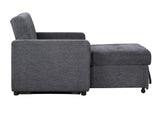 Noah Gray Convertible Sleeper Chair-and-a-Half from Steve Silver - Luna Furniture