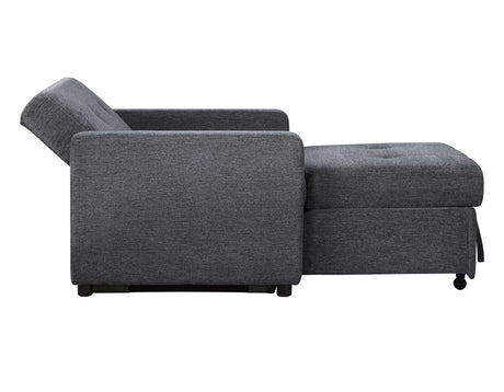 Noah Gray Convertible Sleeper Chair-and-a-Half from Steve Silver - Luna Furniture