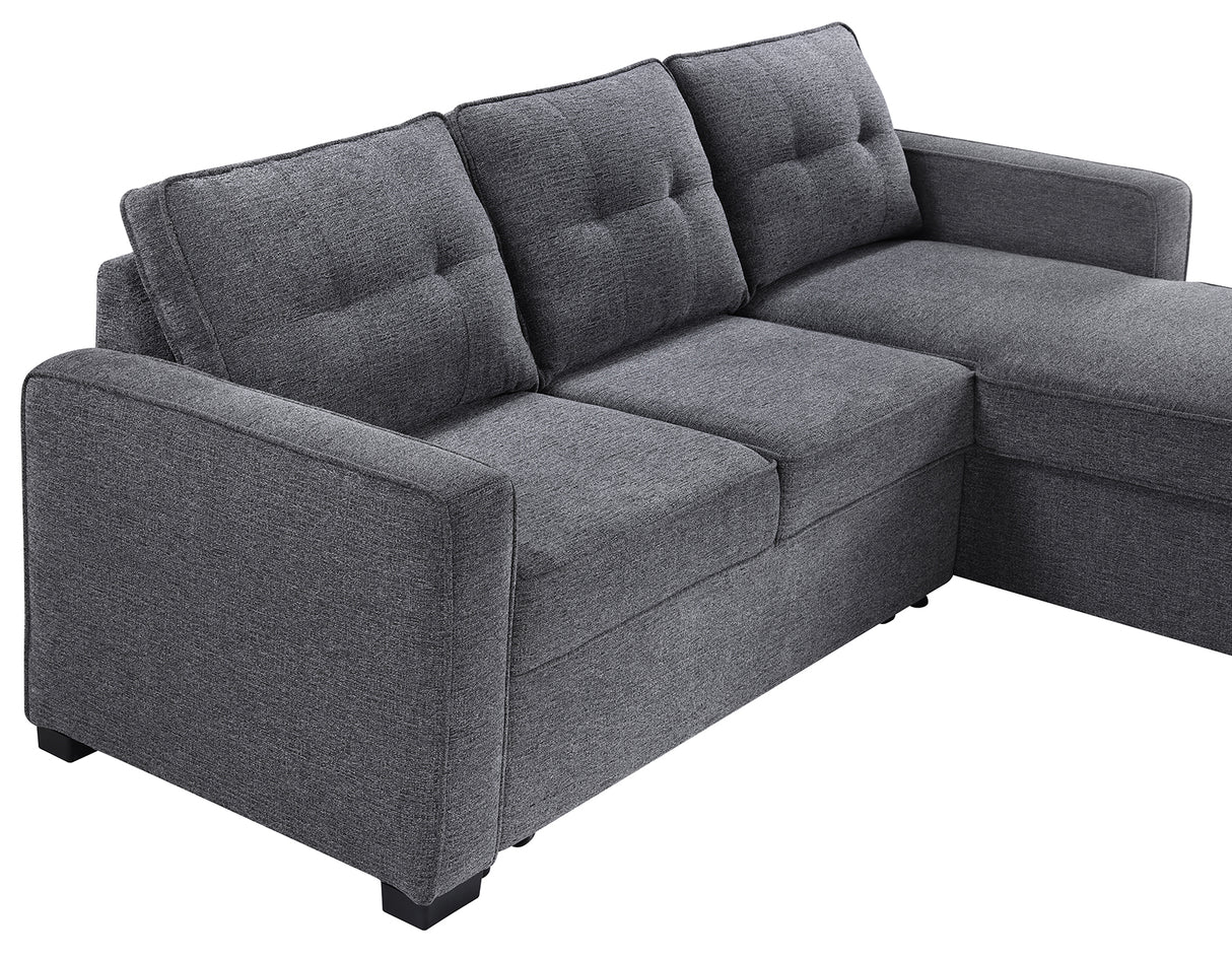 Noah Flippable, Convertible Storage Sleeper Chofa, Gray from Steve Silver - Luna Furniture