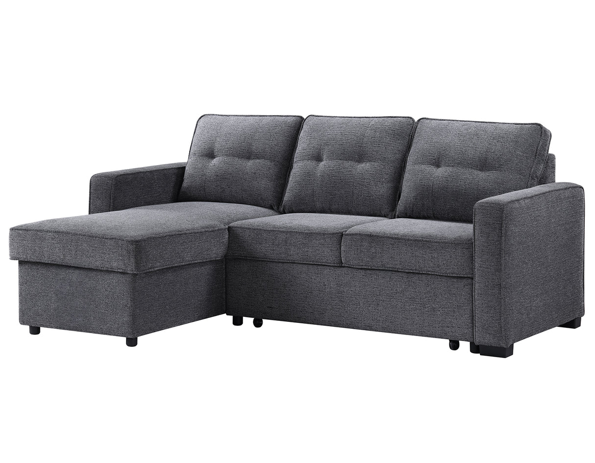 Noah Flippable, Convertible Storage Sleeper Chofa, Gray from Steve Silver - Luna Furniture