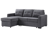 Noah Flippable, Convertible Storage Sleeper Chofa, Gray from Steve Silver - Luna Furniture