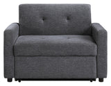 Noah Gray Convertible Sleeper Chair-and-a-Half from Steve Silver - Luna Furniture