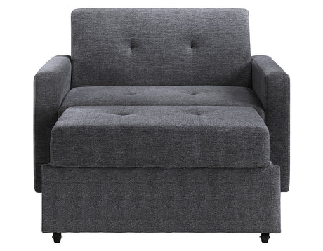 Noah Gray Convertible Sleeper Chair-and-a-Half from Steve Silver - Luna Furniture
