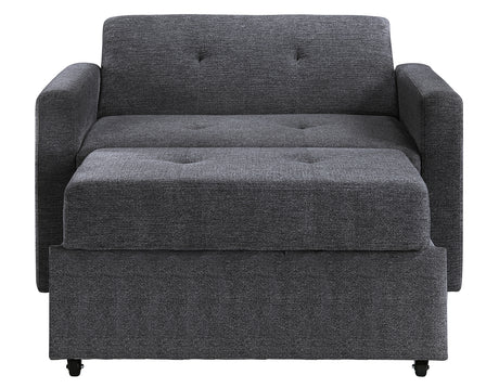 Noah Gray Convertible Sleeper Chair-and-a-Half from Steve Silver - Luna Furniture