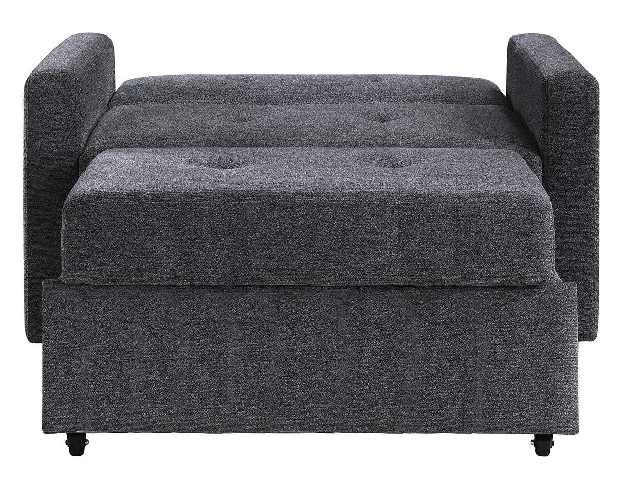 Noah Gray Convertible Sleeper Chair-and-a-Half from Steve Silver - Luna Furniture